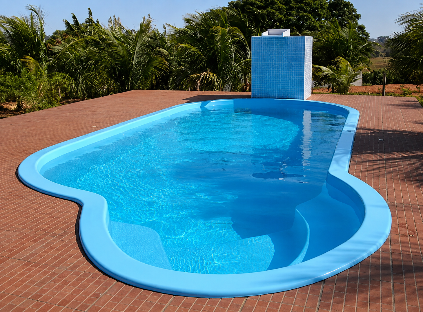 Piscina de fibra